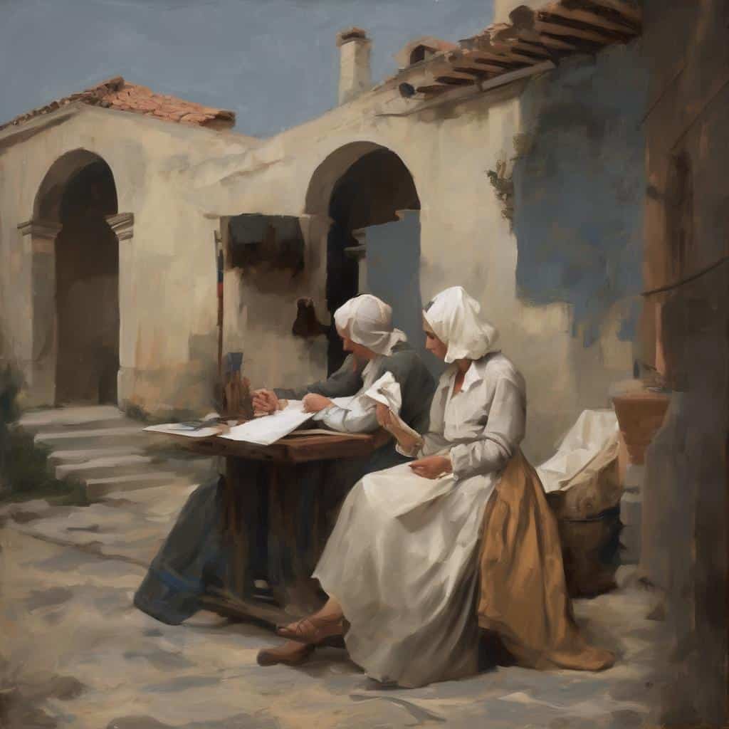 Ανθρώπινα μέλη μιας ομάδας αντρών και γυναικών καθισμένοι και διαβάζοντας σε μια πλατεία σε μια γωνιά σε μια πόλη.