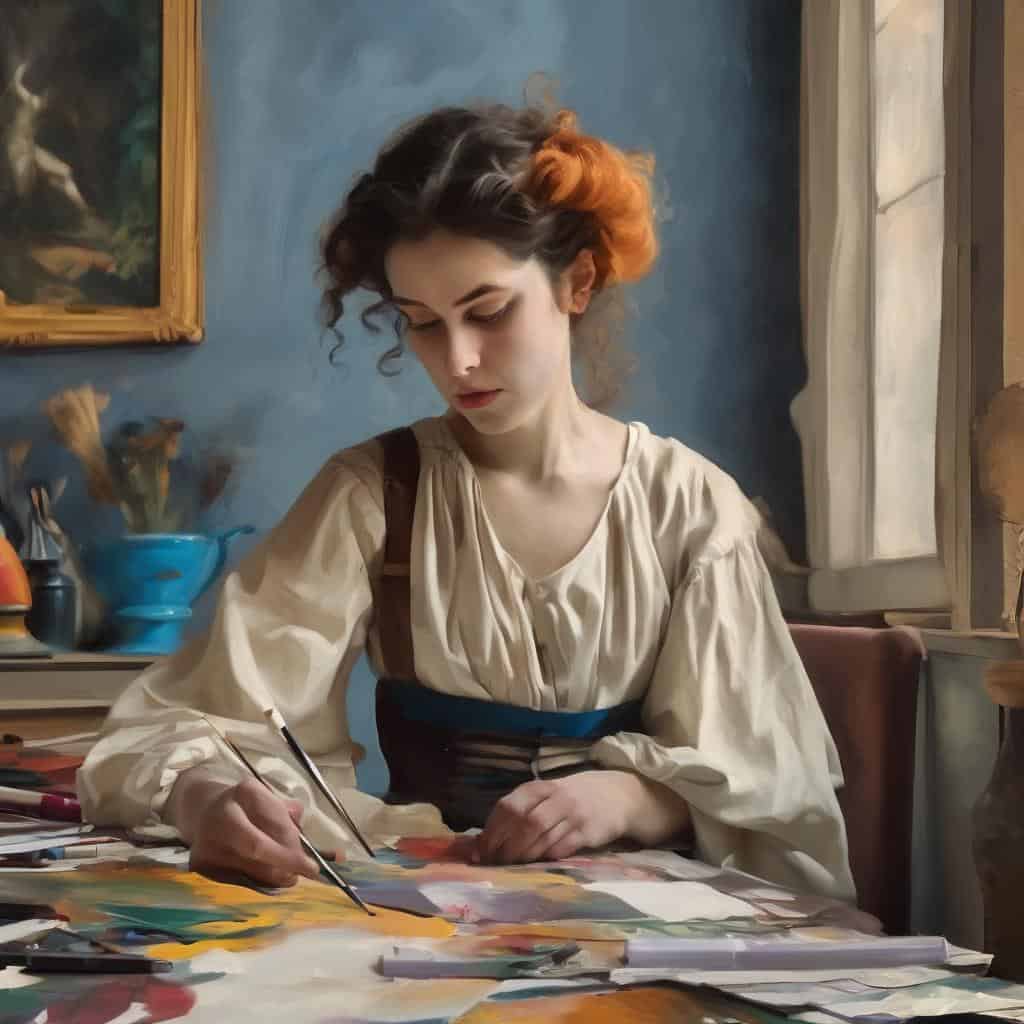 Ζωγραφίζοντας σε καμβά με μουσική και οπτική τέχνη, σύγχρονη καλλιτεχνική δημιουργία, αισθητική έκφραση.